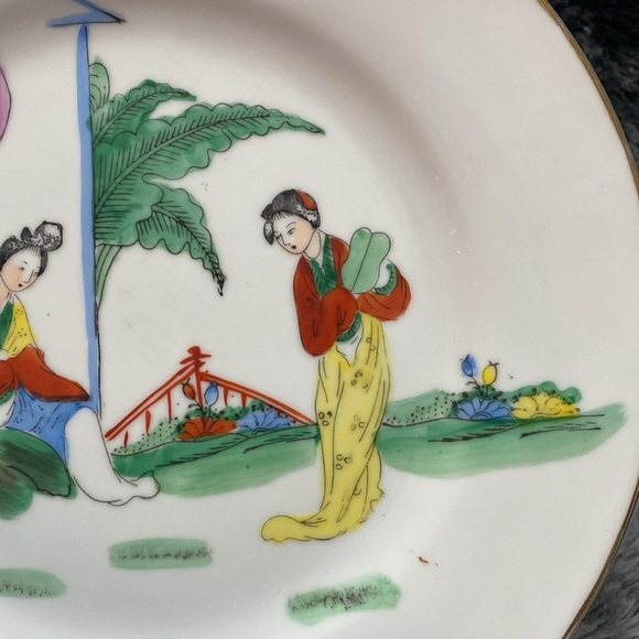 3 Antique Chinese Hand painted porcelain plates - Picture 5 of 16